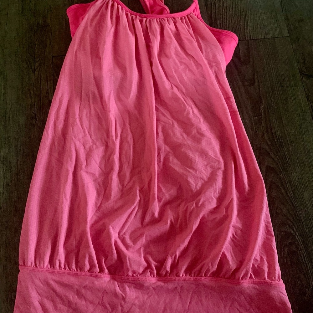 Pink lululemon tank top